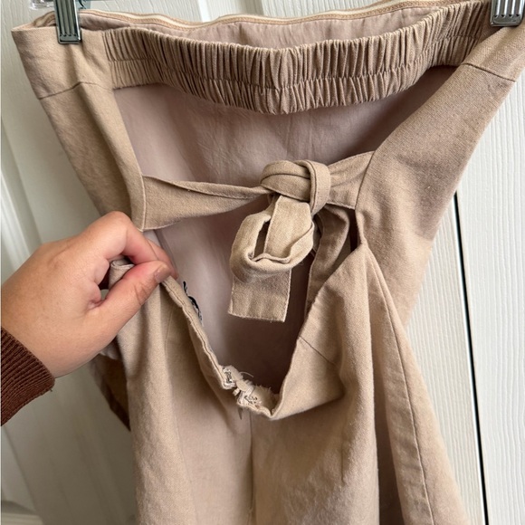 Farrow Tan Ruffle Mini Dress - Picture 3 of 4